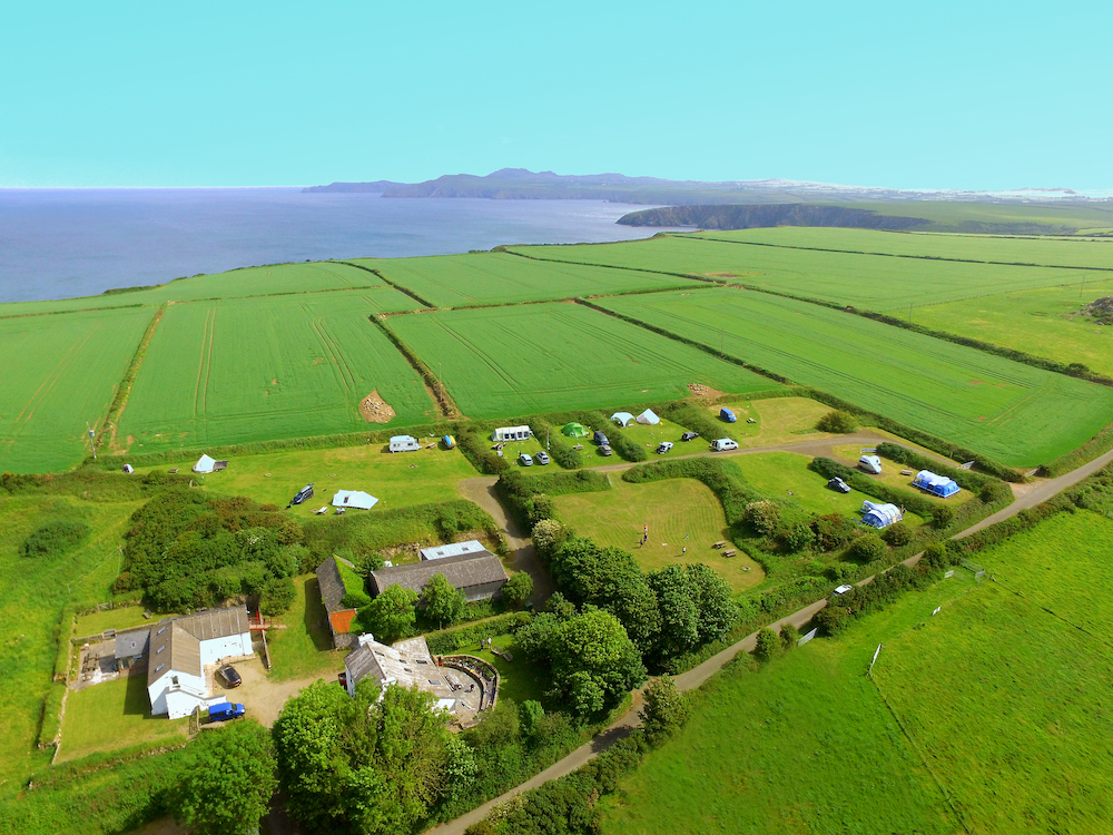 Camping in Pembrokeshire at Abercastle Campsite